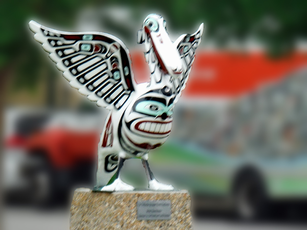 First Nations Pelican statue